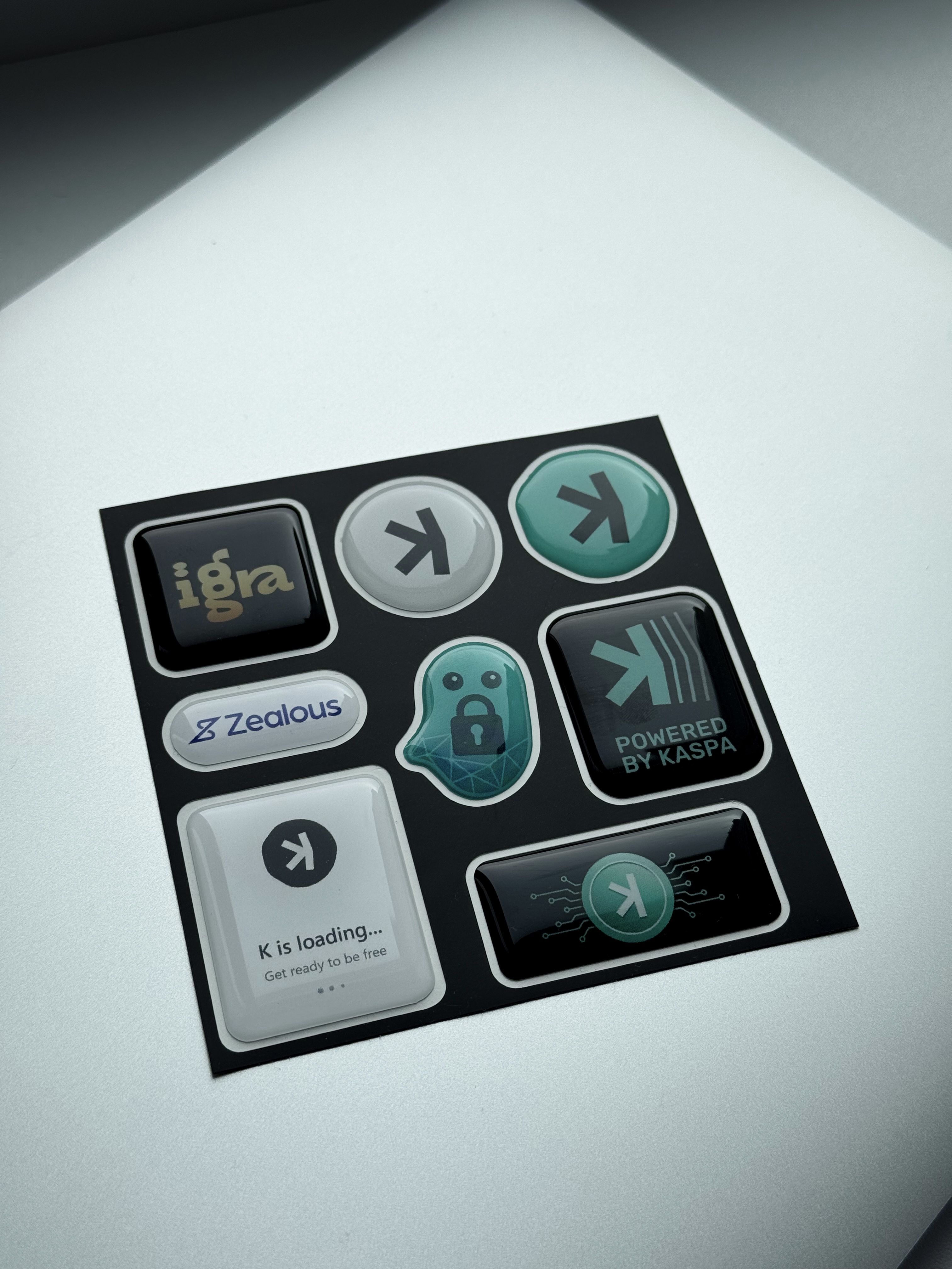 KASPA 3D sticker pack